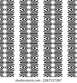 Ornamento geométrico vectorial de estilo étnico. Patrón sin brillo con formas abstractas. Papel de pared geométrico en blanco y negro. Patrón repetitivo de decoración, textil y de tela.Arte abstracto.