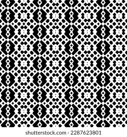 Ornamento geométrico vectorial de estilo étnico. Patrón sin brillo con formas abstractas. Papel de pared geométrico en blanco y negro. Patrón repetitivo de decoración, textil y de tela.Arte abstracto.