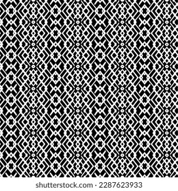 Ornamento geométrico vectorial de estilo étnico. Patrón sin brillo con formas abstractas. Papel de pared geométrico en blanco y negro. Patrón repetitivo de decoración, textil y de tela.Arte abstracto.