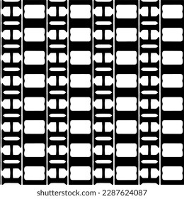 Ornamento geométrico vectorial de estilo étnico. Patrón sin brillo con formas abstractas. Papel de pared geométrico en blanco y negro. Patrón repetitivo de decoración, textil y de tela.Arte abstracto.