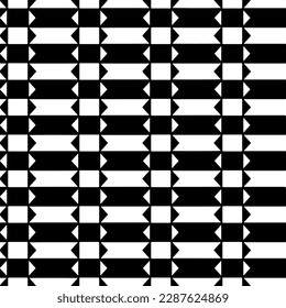 Ornamento geométrico vectorial de estilo étnico. Patrón sin brillo con formas abstractas. Papel de pared geométrico en blanco y negro. Patrón repetitivo de decoración, textil y de tela.Arte abstracto.