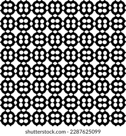 Vector geometric ornament in ethnic style. Seamless pattern with  abstract shapes. Black and white geometric  wallpaper. Repeating pattern for decor, textile and fabric.Abstraction art.