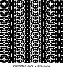 Ornamento geométrico vectorial de estilo étnico. Patrón sin brillo con formas abstractas. Papel de pared geométrico en blanco y negro. Patrón repetitivo de decoración, textil y de tela.Arte abstracto.