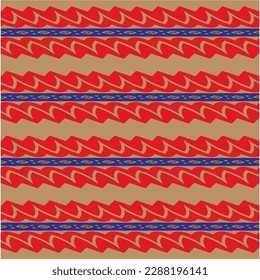 Vector geometric ornament in ethnic style. Seamless pattern with  abstract shapes, repeat tiles. Repeating pattern for decor, textile and fabric.