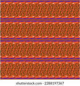 Ornamento geométrico vectorial de estilo étnico. Patrón transparente con formas abstractas, mosaicos repetidos. Patrón repetitivo de decoración, textil y de tela.
