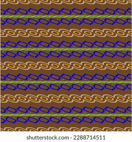 Vector geometric ornament in ethnic style. Seamless pattern with  abstract shapes, repeat tiles. Repeating pattern for decor, textile and fabric.