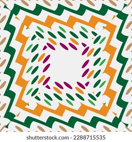 Vektorgeometrische Ornamente im ethnischen Stil. Nahtloses Muster mit abstrakten Formen, wiederholten Fliesen. Wiederholte Muster für Dekoration, Textilien und Stoff.