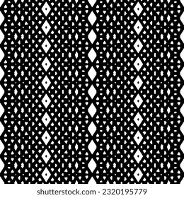 Vector geometric ornament in ethnic style. Seamless pattern with  abstract shapes. Black and white geometric  wallpaper. Repeating pattern for decor, textile and fabric. Abstraction art.