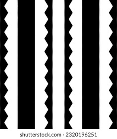 Vektorgeometrische Ornamente im ethnischen Stil. Nahtloses Muster mit abstrakten Formen. geometrische Tapete in Schwarz-Weiß. Wiederholte Muster für Dekoration, Textilien und Stoff. Abstraktionskunst.
