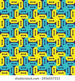 Adorno geométrico de Vector en estilo étnico. Abstractas patrón sin costuras con EPS 10.Simple textura de fondo moderna. Repetir diseño geográfico