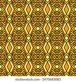 Vector geometric ornament in ethnic style. Abstract seamless pattern with EPS 10.Simple modern background texture. Repeat geo design