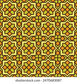 Adorno geométrico de Vector en estilo étnico. Abstractas patrón sin costuras con EPS 10.Simple textura de fondo moderna. Repetir diseño geográfico