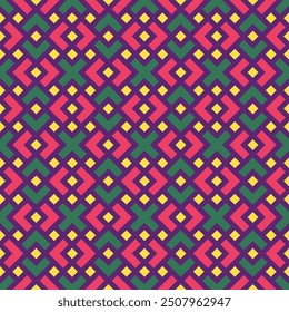 Vector geometric ornament in ethnic style. Abstract seamless pattern with EPS 10.Simple modern background texture. Repeat geo design