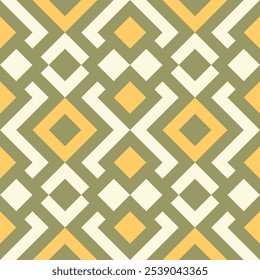 Ornamento geométrico de Vector en estilo étnico. Abstractas patrón sin fisuras con EPS 10.Simple textura de fondo moderno. Repetir diseño geográfico