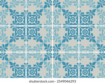 Vector geometric ornament in ethnic style. Abstract seamless pattern with squares, diamonds, triangles, grid, repeat tiles. Simple modern background texture. Repeat geo design. Calm natural colors.