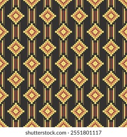 Vector geometric ornament in ethnic style. Abstract seamless pattern with EPS 10.Simple modern background texture. Repeat geo design