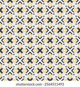 Vector geometric ornament in ethnic style. Abstract seamless pattern with EPS 10. Simple modern background texture. Repeat geo design
