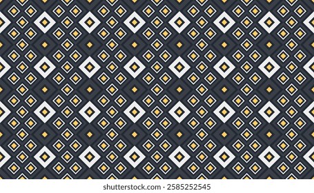 Vector geometric ornament in ethnic style. Abstract seamless pattern with EPS 10. Simple modern background texture. Repeat geo design