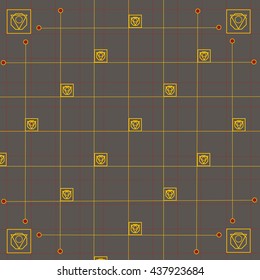 Vector geometric ornament. Texture for textile     