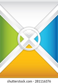 Vector geometric overlapping square elements business background