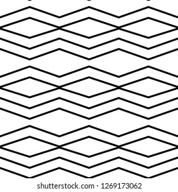 Vector geometric pattern in black and white style on a white background.