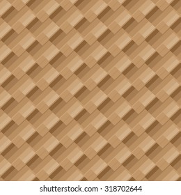 Vector geometric pattern of brown pieces for linoleum, laminate.