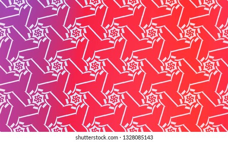 Vector Geometric Pattern with gradient backgroun. Triangles Curved Line. For Wallpaper, Presentation Background, Interior Design, Fashion Print.