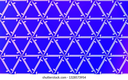 Vector Geometric Pattern with gradient backgroun. Triangles Curved Line. For Wallpaper, Presentation Background, Interior Design, Fashion Print.