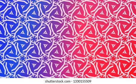 Vector Geometric Pattern with gradient backgroun. Triangles Curved Line. For Wallpaper, Presentation Background, Interior Design, Fashion Print.