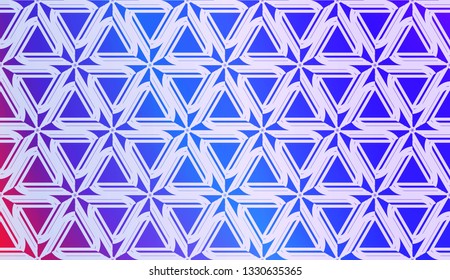 Vector Geometric Pattern with gradient backgroun. Triangles Curved Line. For Wallpaper, Presentation Background, Interior Design, Fashion Print.