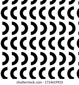 Vector Geometric Pattern Or Half Circle Pattern For Web And Print