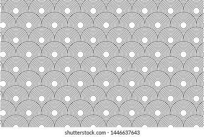 Vector geometric pattern. Modern stylish abstract texture. Repeating geometric tiles from striped mazy lines.