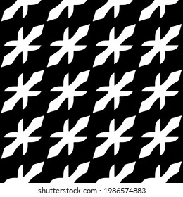 Vector geometric pattern. Repeating elements stylish background abstract ornament for wallpapers and backgrounds. Black and white colors.