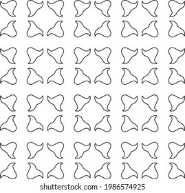 Vector geometric pattern. Repeating elements stylish background abstract ornament for wallpapers and backgrounds. Black and white colors.