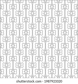 Vector geometric pattern. Repeating elements stylish background abstract ornament for wallpapers and backgrounds. Black and white colors.