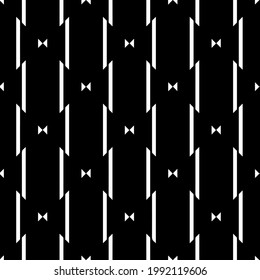 Vector geometric pattern. Repeating elements stylish background abstract ornament for wallpapers and backgrounds. Black and white colors.