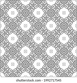 Vector geometric pattern. Repeating elements stylish background abstract ornament for wallpapers and backgrounds. Black and white colors.