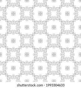 Vector geometric pattern. Repeating elements stylish background abstract ornament for wallpapers and backgrounds. Black and white colors.