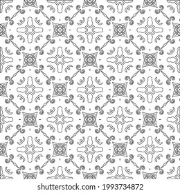 
Vector geometric pattern. Repeating elements stylish background abstract ornament for wallpapers and backgrounds. Black and white colors.