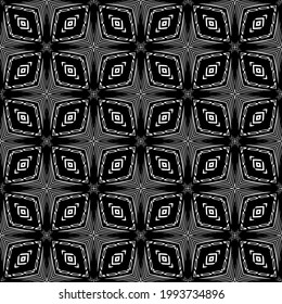 
Vector geometric pattern. Repeating elements stylish background abstract ornament for wallpapers and backgrounds. Black and white colors.