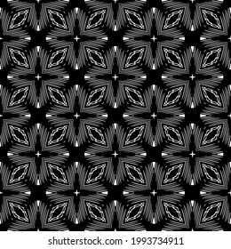 
Vector geometric pattern. Repeating elements stylish background abstract ornament for wallpapers and backgrounds. Black and white colors.