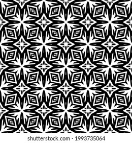 
Vector geometric pattern. Repeating elements stylish background abstract ornament for wallpapers and backgrounds. Black and white colors.