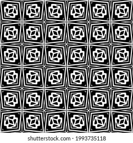 
Vector geometric pattern. Repeating elements stylish background abstract ornament for wallpapers and backgrounds. Black and white colors.