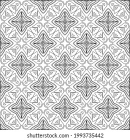 
Vector geometric pattern. Repeating elements stylish background abstract ornament for wallpapers and backgrounds. Black and white colors.