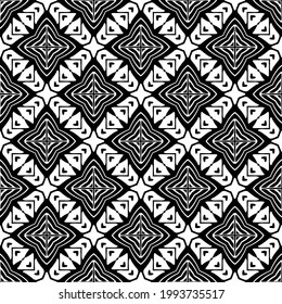 
Vector geometric pattern. Repeating elements stylish background abstract ornament for wallpapers and backgrounds. Black and white colors.