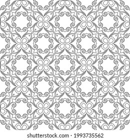 
Vector geometric pattern. Repeating elements stylish background abstract ornament for wallpapers and backgrounds. Black and white colors.