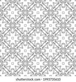 
Vector geometric pattern. Repeating elements stylish background abstract ornament for wallpapers and backgrounds. Black and white colors.