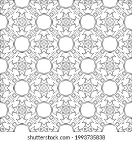
Vector geometric pattern. Repeating elements stylish background abstract ornament for wallpapers and backgrounds. Black and white colors.