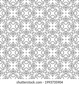 
Vector geometric pattern. Repeating elements stylish background abstract ornament for wallpapers and backgrounds. Black and white colors.