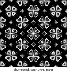 
Vector geometric pattern. Repeating elements stylish background abstract ornament for wallpapers and backgrounds. Black and white colors.